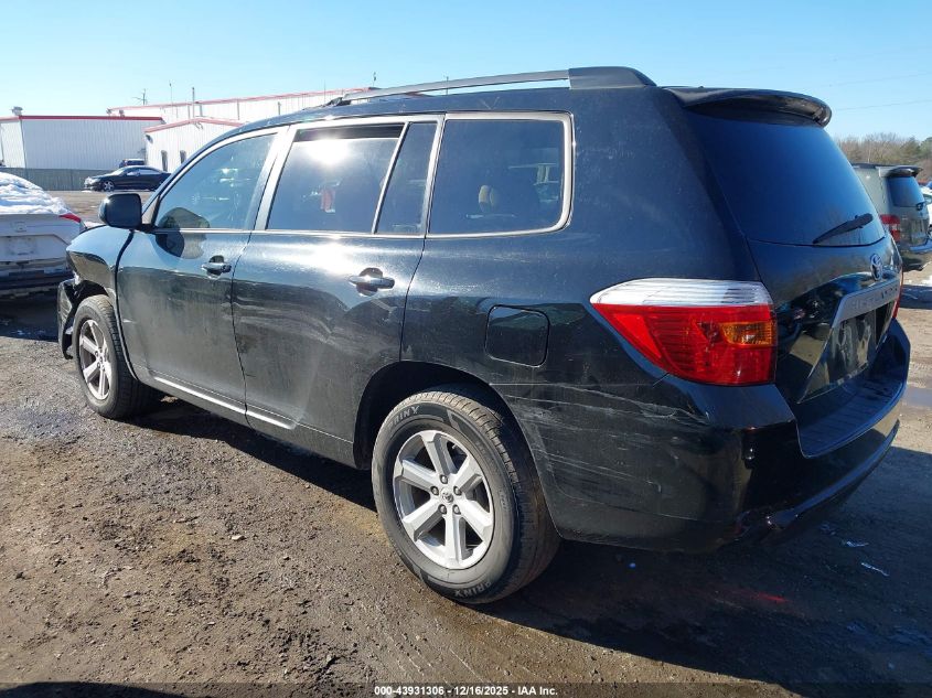 2010 Toyota Highlander Base V6 VIN: 5TDBK3EH8AS022085 Lot: 43931306