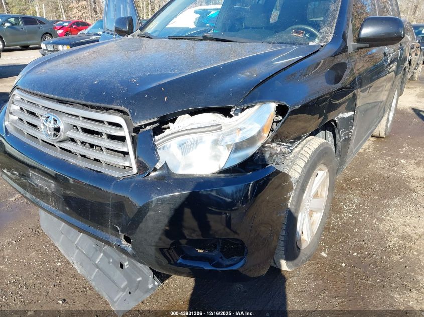 2010 Toyota Highlander Base V6 VIN: 5TDBK3EH8AS022085 Lot: 43931306