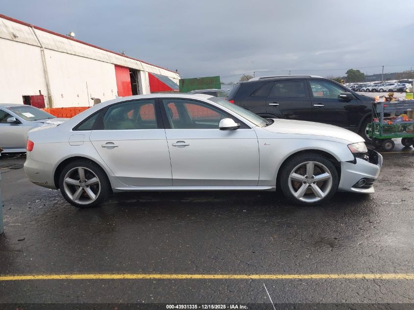 2012 Audi A4 2.0T Premium VIN: WAUFFAFL0CN017286 Lot: 43931335