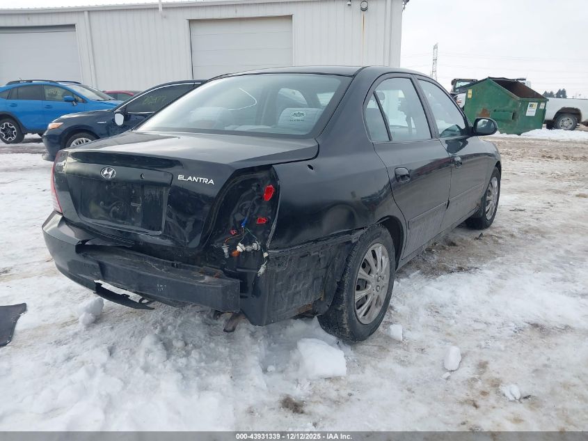 KMHDN46D25U163426 2005 HYUNDAI ELANTRA photo no. 4