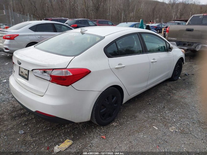 2016 Kia Forte Lx VIN: KNAFK4A64G5616602 Lot: 43931369
