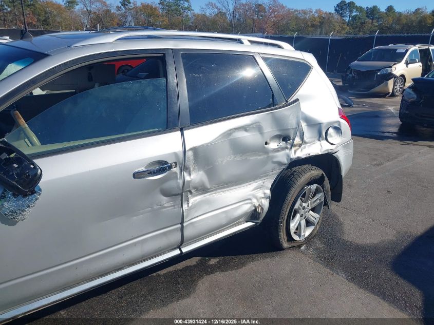 2007 Nissan Murano Se VIN: JN8AZ08W47W627816 Lot: 43931424