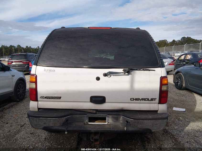 2003 Chevrolet Tahoe Ls VIN: 1GNEK13Z63J313303 Lot: 43931434