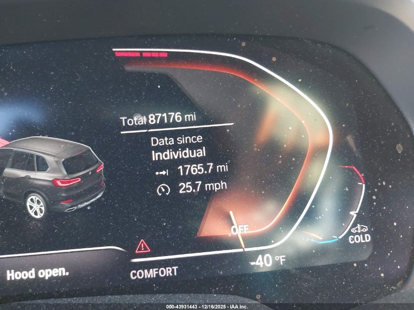 2019 BMW X5 xDrive40I VIN: 5UXCR6C59KLL26232 Lot: 43931443