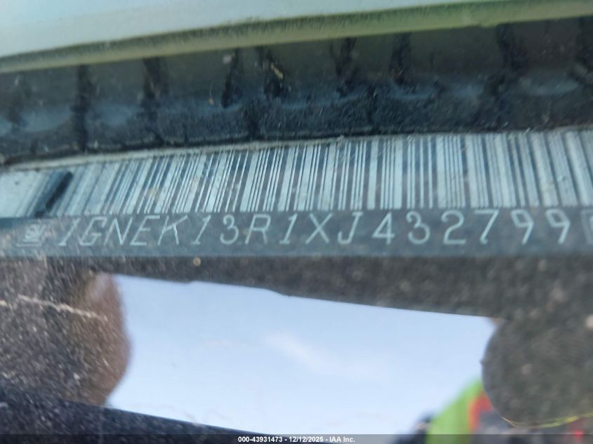 1999 Chevrolet Tahoe Ls VIN: 1GNEK13R1XJ432799 Lot: 43931473