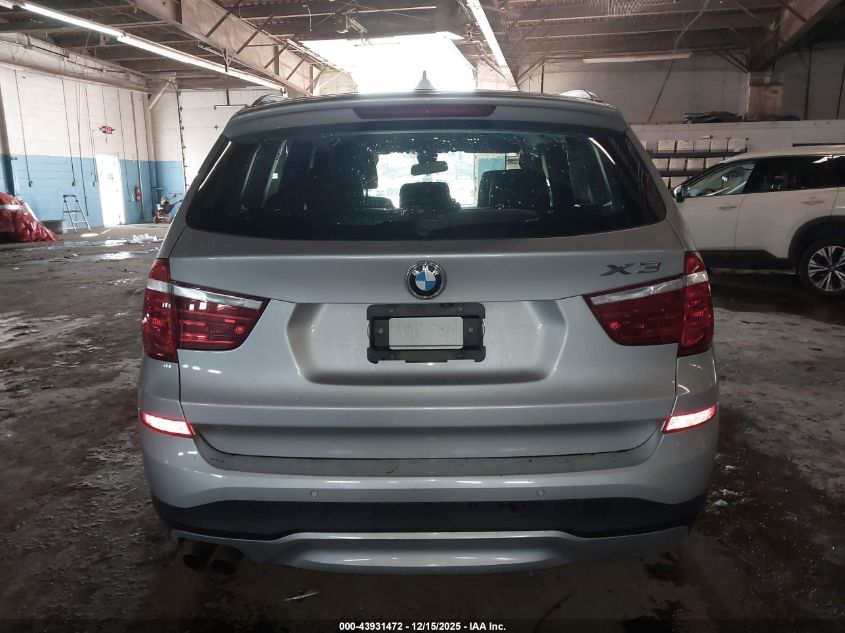 2017 BMW X3 Sdrive28I VIN: 5UXWZ7C33H0X41106 Lot: 43931472