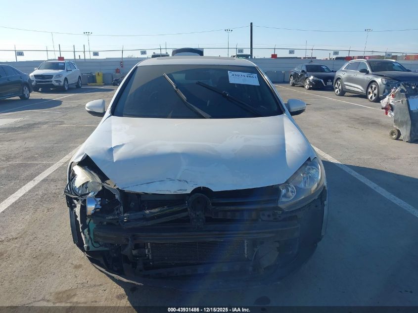 2010 Volkswagen Golf 4-Door VIN: WVWDB7AJ7AW374485 Lot: 43931486