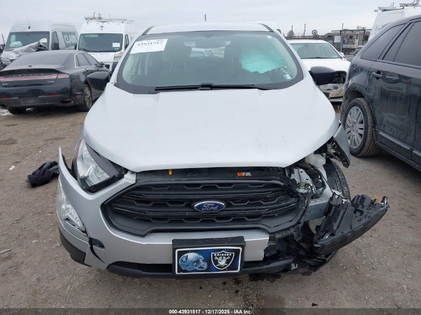 2020 Ford Ecosport S VIN: MAJ6S3FL8LC382598 Lot: 43931517