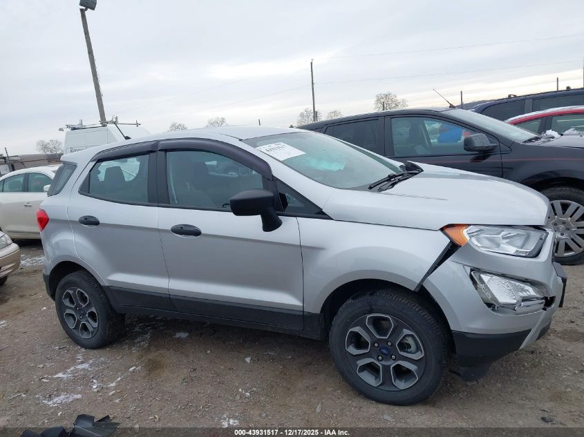 2020 Ford Ecosport S VIN: MAJ6S3FL8LC382598 Lot: 43931517
