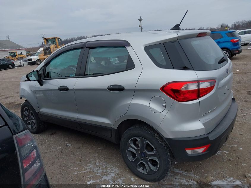 2020 Ford Ecosport S VIN: MAJ6S3FL8LC382598 Lot: 43931517