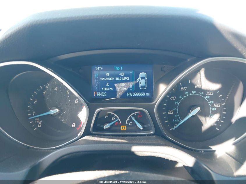 2014 Ford Focus Se VIN: 1FADP3F22EL251184 Lot: 43931524