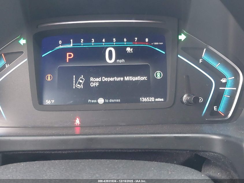 2022 Honda Odyssey Ex-L VIN: 5FNRL6H78NB035493 Lot: 43931534