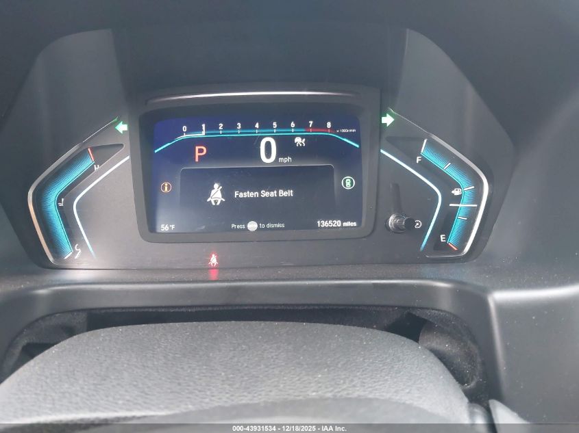 2022 Honda Odyssey Ex-L VIN: 5FNRL6H78NB035493 Lot: 43931534