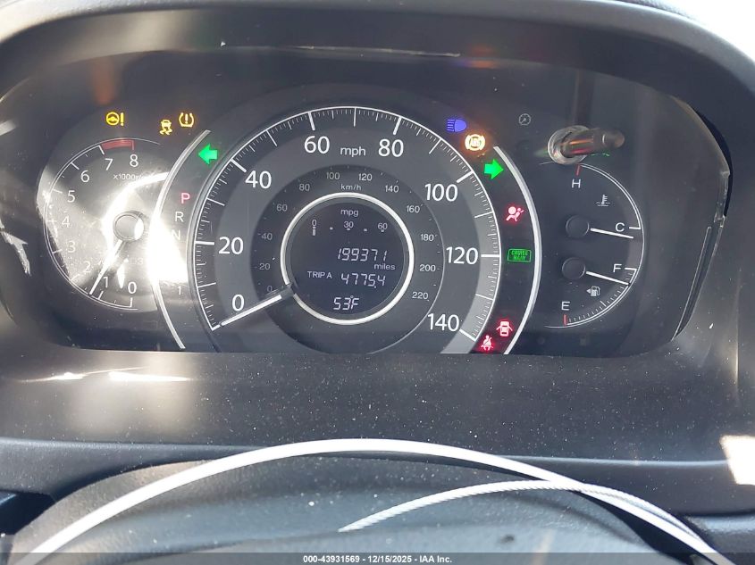 2013 Honda Cr-V Ex-L VIN: 5J6RM3H74DL015906 Lot: 43931569