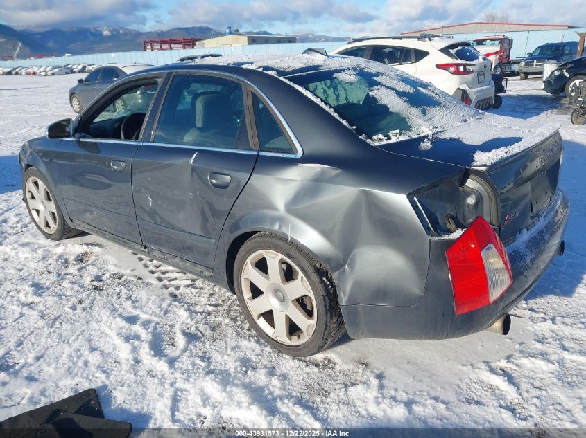 2004 Audi S4 4.2 VIN: WAUPL68E74A027184 Lot: 43931573