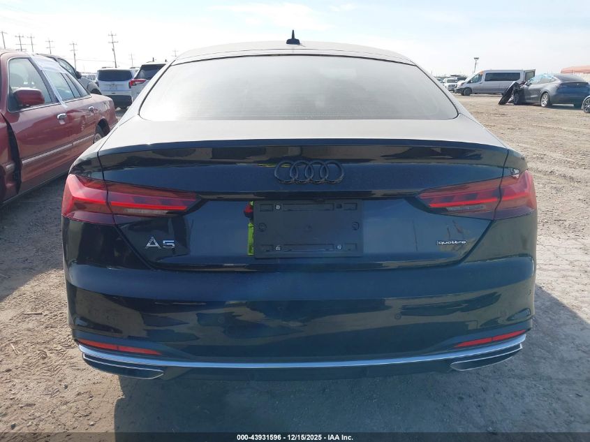 2022 Audi A5 Sportback Premium 40 Tfsi Quattro S Tronic VIN: WAUABCF59NA031412 Lot: 43931596