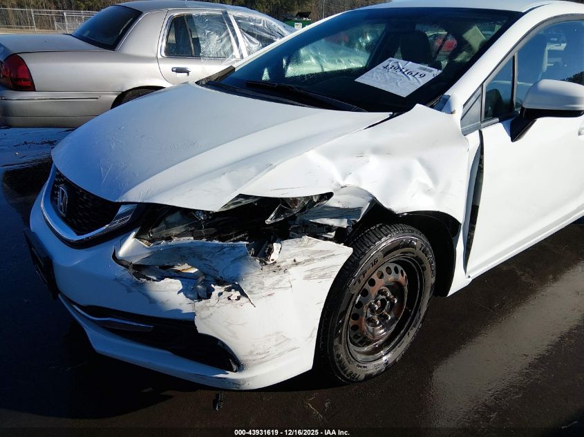 2014 Honda Civic Lx VIN: 19XFB2F59EE009734 Lot: 43931619