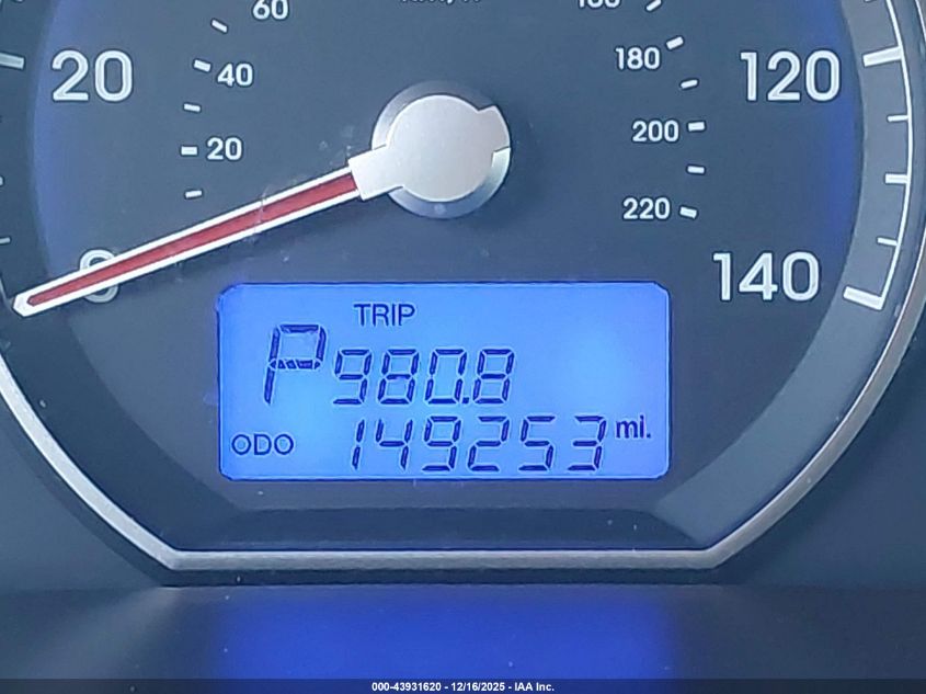 2011 Hyundai Santa Fe Gls VIN: 5XYZG3AB8BG037766 Lot: 43931620