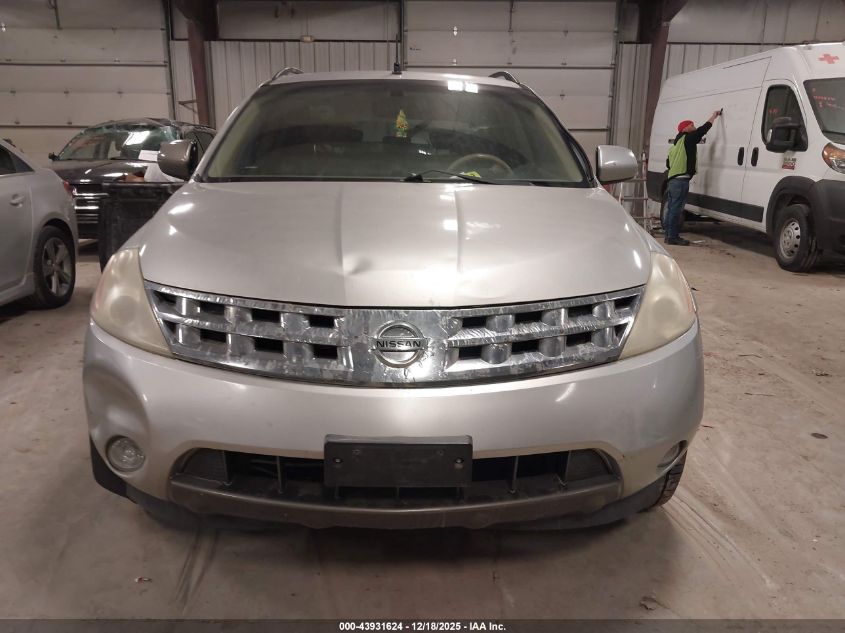 2003 Nissan Murano Sl VIN: JN8AZ08W73W204268 Lot: 43931624