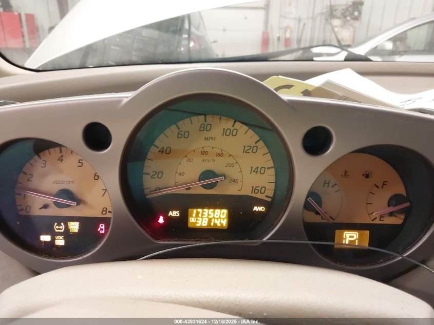 2003 Nissan Murano Sl VIN: JN8AZ08W73W204268 Lot: 43931624