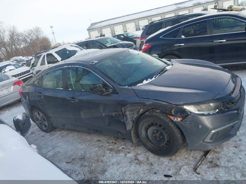 2019 Honda Civic Lx VIN: 2HGFC2F60KH580598 Lot: 43931647