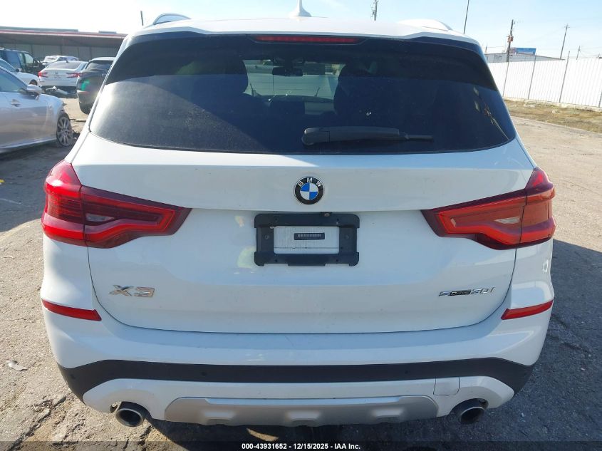 2020 BMW X3 Sdrive30I VIN: 5UXTY3C00LLE55213 Lot: 43931652