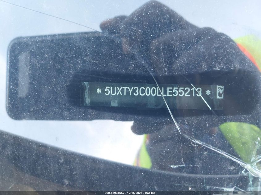 2020 BMW X3 Sdrive30I VIN: 5UXTY3C00LLE55213 Lot: 43931652