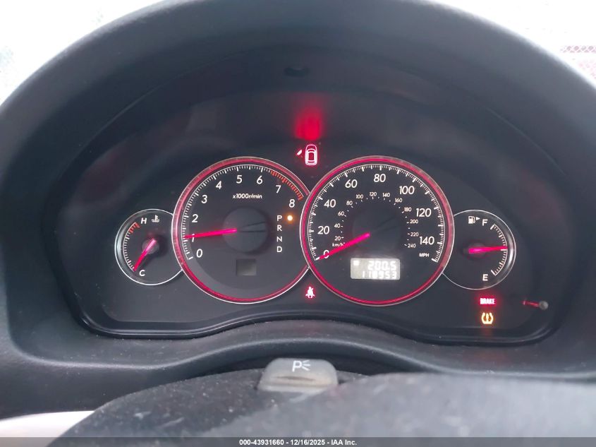 2009 Subaru Legacy 2.5I VIN: 4S3BL616397227712 Lot: 43931660