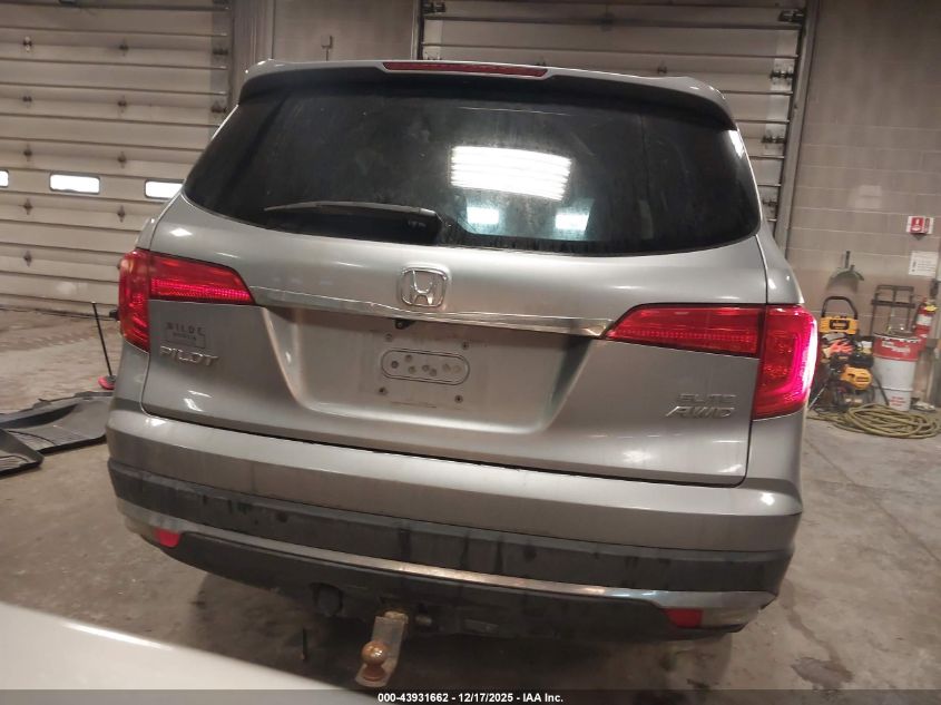 2017 Honda Pilot Elite VIN: 5FNYF6H02HB027108 Lot: 43931662