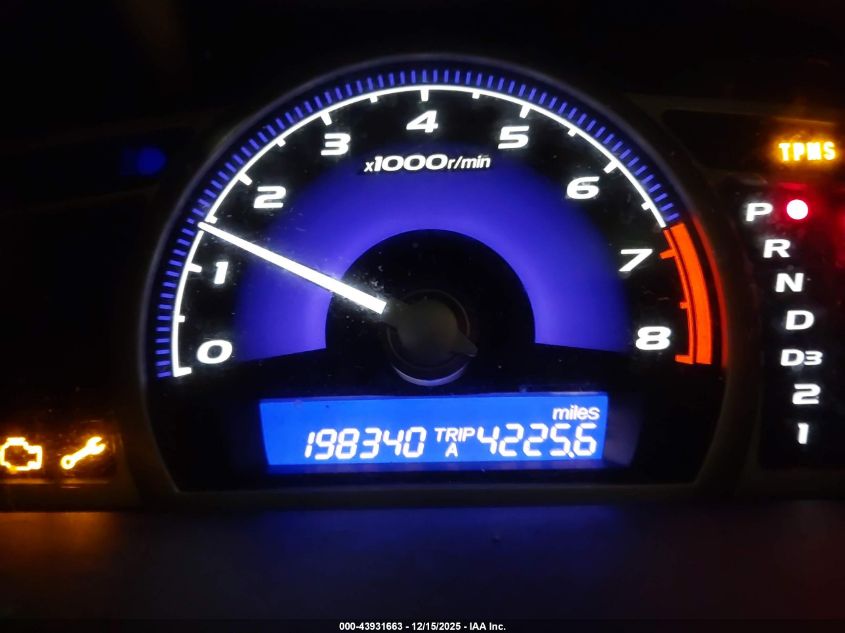 2009 Honda Civic Lx-S VIN: 2HGFA16609H339344 Lot: 43931663