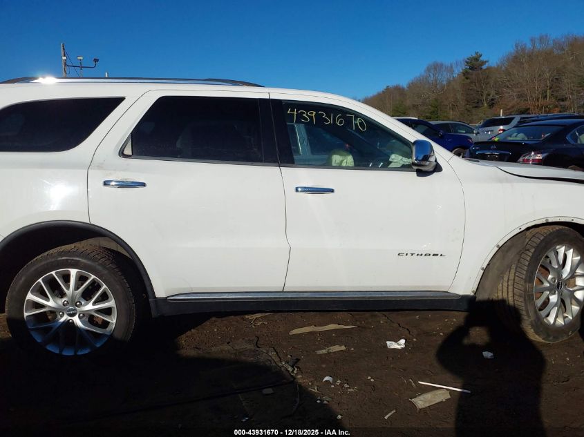 2014 Dodge Durango Citadel VIN: 1C4SDJET9EC345488 Lot: 43931670