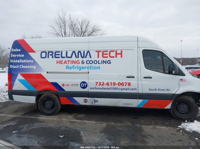 2024 Mercedes-Benz Sprinter 2500 High Roof 4-Cyl Diesel Ho VIN: W1Y4NCHY7RT166781 Lot: 43931722