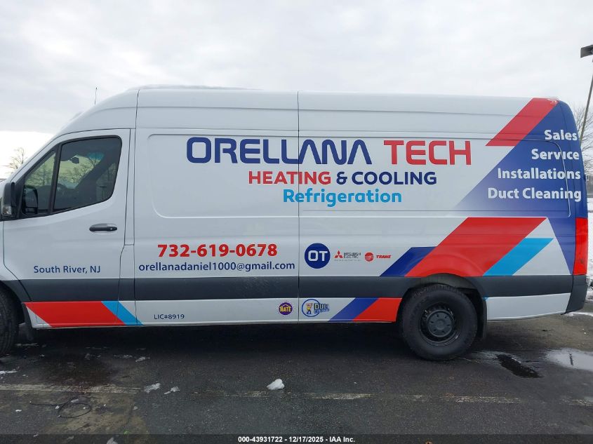 2024 Mercedes-Benz Sprinter 2500 High Roof 4-Cyl Diesel Ho VIN: W1Y4NCHY7RT166781 Lot: 43931722