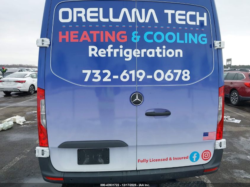 2024 Mercedes-Benz Sprinter 2500 High Roof 4-Cyl Diesel Ho VIN: W1Y4NCHY7RT166781 Lot: 43931722