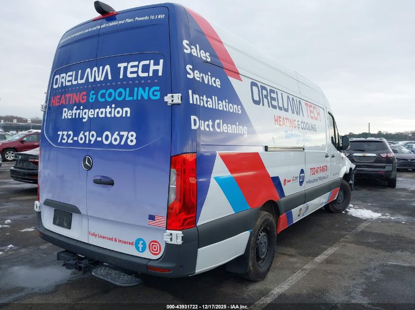 2024 Mercedes-Benz Sprinter 2500 High Roof 4-Cyl Diesel Ho VIN: W1Y4NCHY7RT166781 Lot: 43931722