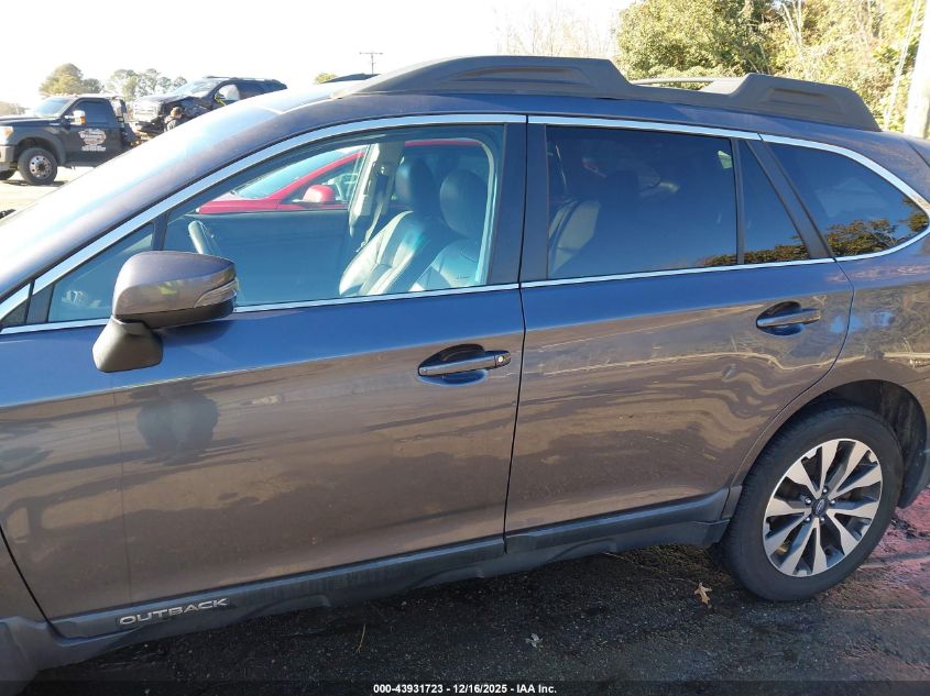 2016 Subaru Outback 2.5I Limited VIN: 4S4BSBJC2G3276045 Lot: 43931723