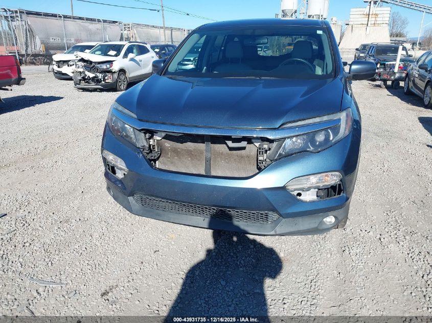 2016 Honda Pilot Ex-L VIN: 5FNYF5H86GB005014 Lot: 43931735