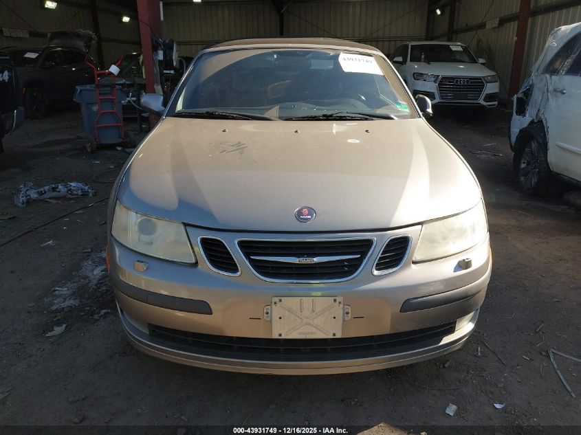 2005 Saab 9-3 Arc VIN: YS3FD79Y256013748 Lot: 43931749