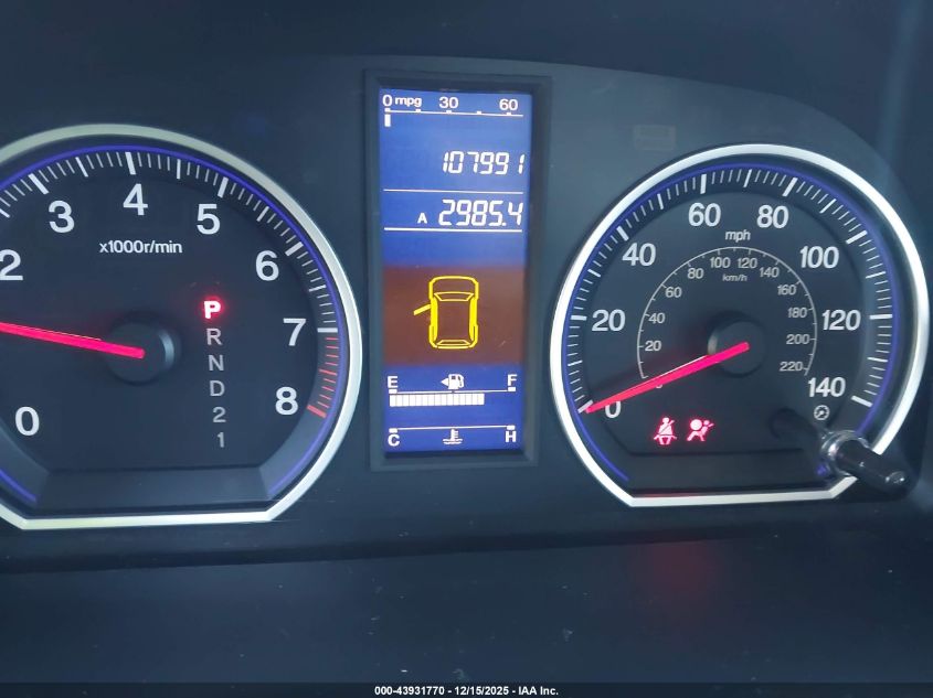 2011 Honda Cr-V Lx VIN: 3CZRE3H32BG705478 Lot: 43931770