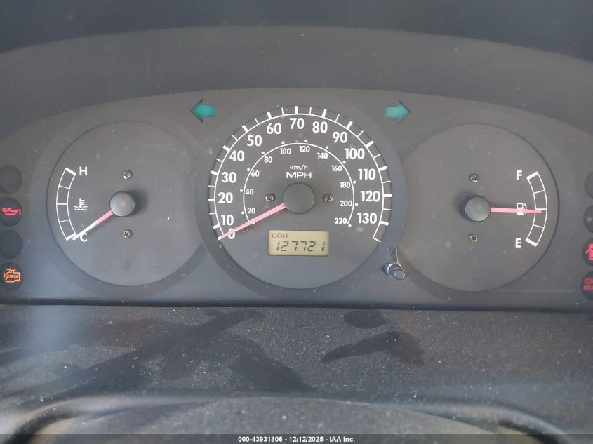 2003 Kia Spectra Ls VIN: KNAFB121835262062 Lot: 43931806