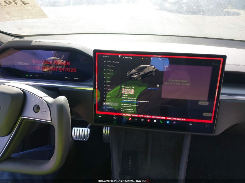 2021 Tesla Model S - 5YJSA1E62MF447025