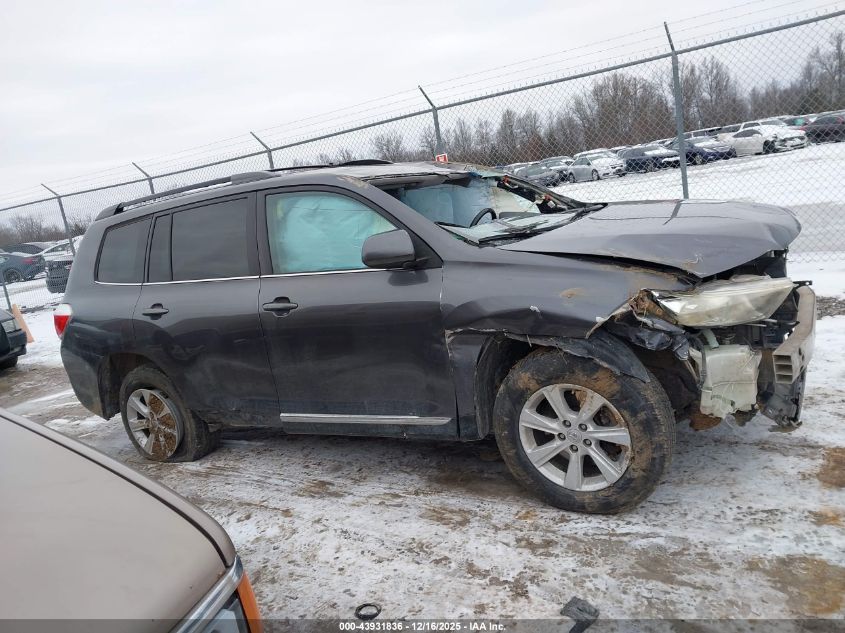 2013 Toyota Highlander Se V6 VIN: 5TDZK3EH9DS140374 Lot: 43931836