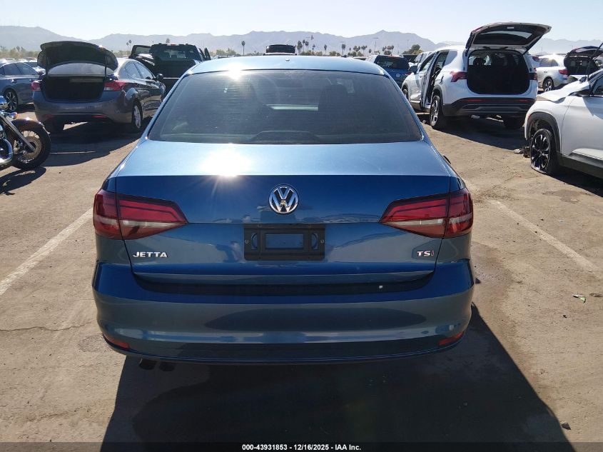 2017 Volkswagen Jetta 1.4T S VIN: 3VW2B7AJ7HM250022 Lot: 43931853