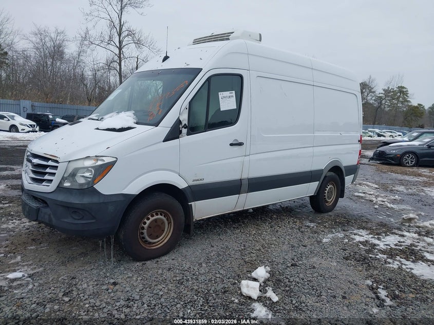 Vin: wdype7ccxf5974759, lot: 44427486, freightliner sprinter 2500 normal roof 20152