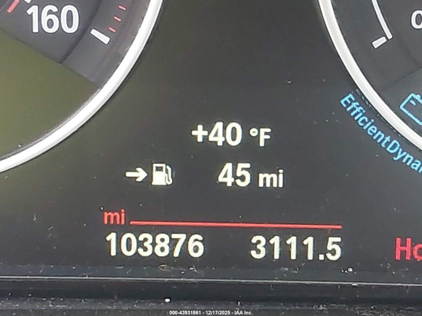 2017 BMW 330I xDrive VIN: WBA8D9G59HNU60315 Lot: 43931861