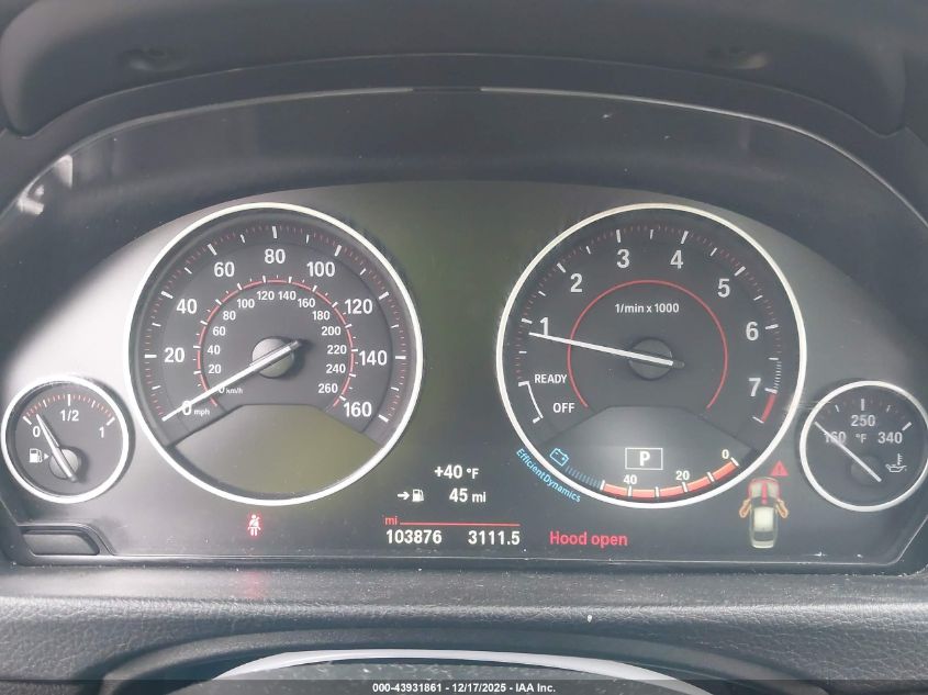 2017 BMW 330I xDrive VIN: WBA8D9G59HNU60315 Lot: 43931861