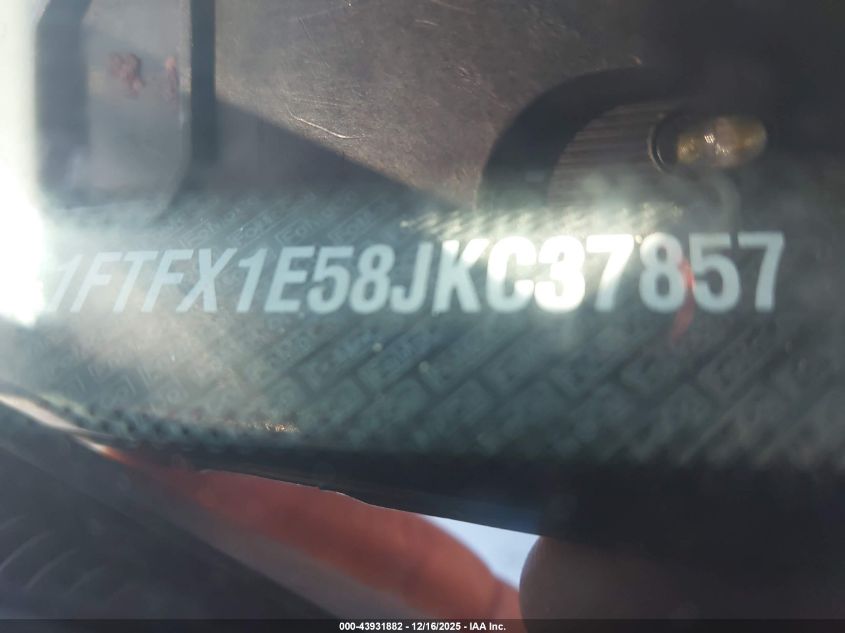2018 Ford F-150 Xlt VIN: 1FTFX1E58JKC37857 Lot: 43931882