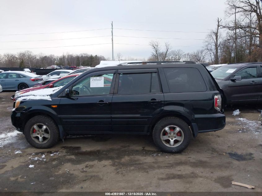 2007 Honda Pilot Ex-L VIN: 5FNYF18627B010279 Lot: 43931887