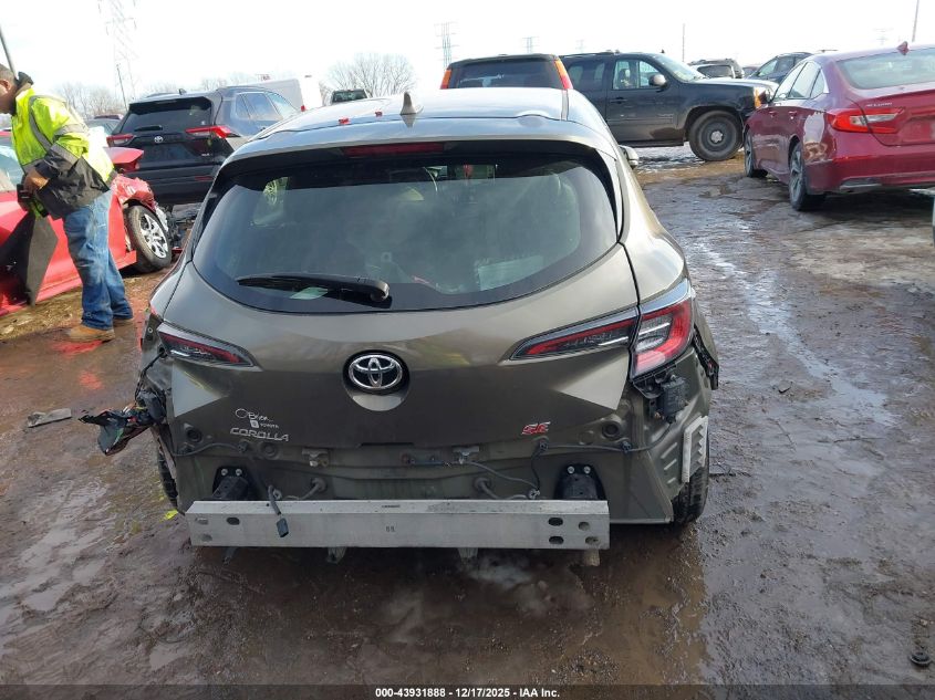 2019 Toyota Corolla Se VIN: JTNK4RBE7K3021032 Lot: 43931888