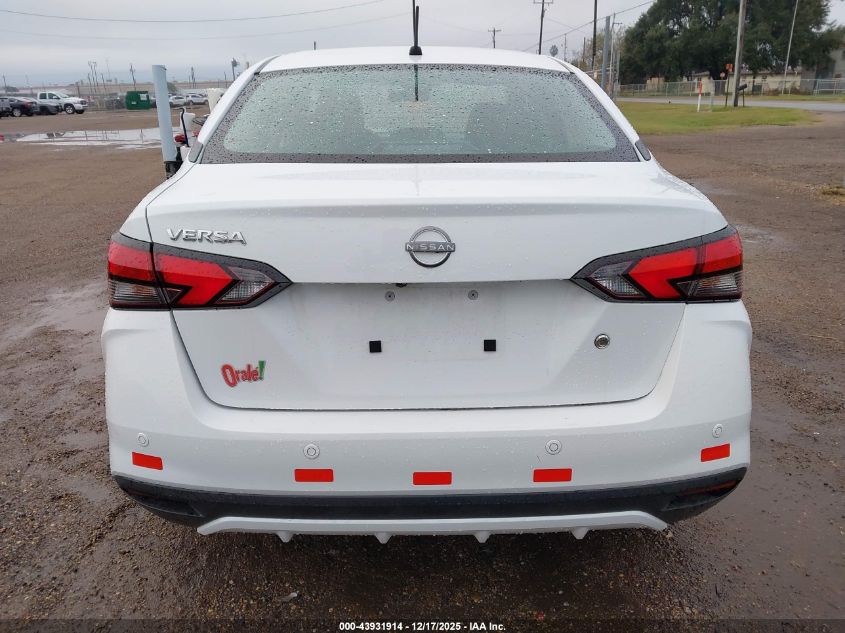 2025 Nissan Versa 1.6 S VIN: 3N1CN8DV5SL826743 Lot: 43931914